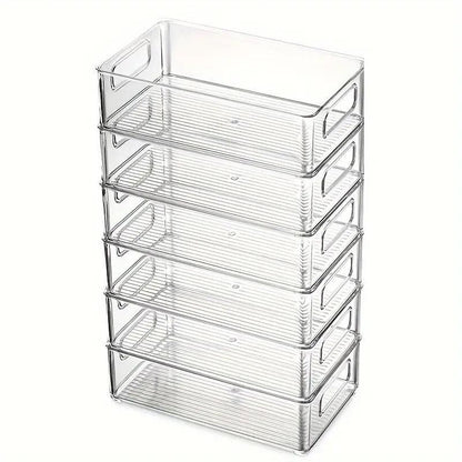 6pcs Transparent Fridge Organizer Storage Box for Kitchen and Food Organization V528-STORAGE-6PCS-689100