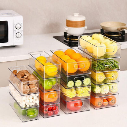 6pcs Transparent Fridge Organizer Storage Box for Kitchen and Food Organization V528-STORAGE-6PCS-689100