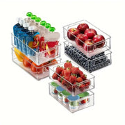 6pcs Transparent Fridge Organizer Storage Box for Kitchen and Food Organization V528-STORAGE-6PCS-689100