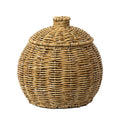 Hand Woven Storage Container with Lid Tabletop Basket Sundries Holder Organizer - Without Legs V528-STORAGE-BASKET-181-584251