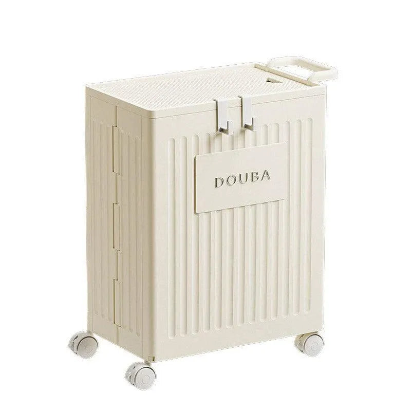 Fitness Storage Basket Organizer Tube with Wheeled Basket for Home Use and Gym V528-STORAGE-BASKET-BEIGE-514463