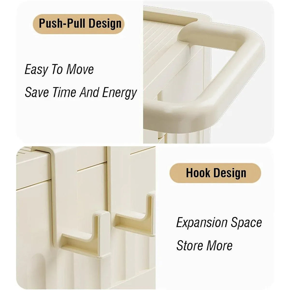 Fitness Storage Basket Organizer Tube with Wheeled Basket for Home Use and Gym V528-STORAGE-BASKET-BEIGE-514463