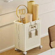 Fitness Storage Basket Organizer Tube with Wheeled Basket for Home Use and Gym V528-STORAGE-BASKET-BEIGE-514463