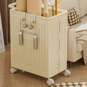 Fitness Storage Basket Organizer Tube with Wheeled Basket for Home Use and Gym V528-STORAGE-BASKET-BEIGE-514463