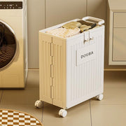 Fitness Storage Basket Organizer Tube with Wheeled Basket for Home Use and Gym V528-STORAGE-BASKET-BEIGE-514463