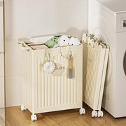 Fitness Storage Basket Organizer Tube with Wheeled Basket for Home Use and Gym V528-STORAGE-BASKET-BEIGE-514463