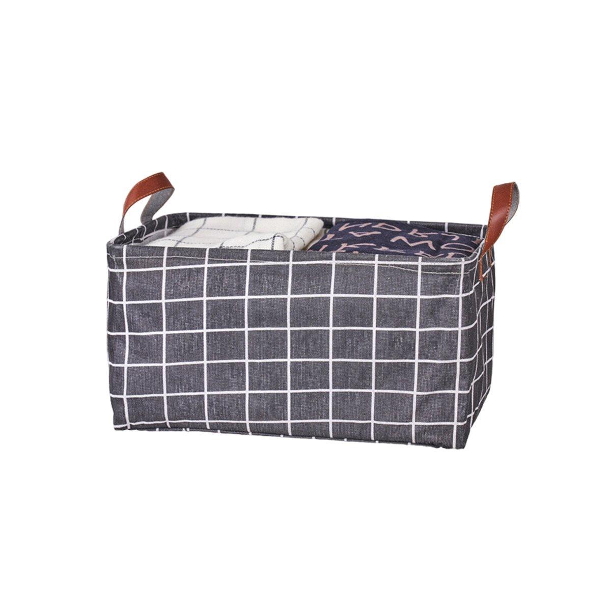2pcs Foldable Cotton Linen Storage Baskets Home Organizer Box Office Supplies - Dinosaur V528-STORAGE-BASKET-KL-105479