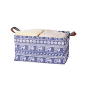 2pcs Foldable Cotton Linen Storage Baskets Home Organizer Box Office Supplies - Fish V528-STORAGE-BASKET-Y-890475