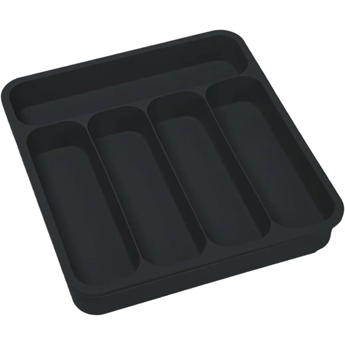 Expandable Cutlery Drawer Organizer Adjustable 6 Slot Kitchen Utensil Tray - Black V528-STORAGE-BLACK-957732