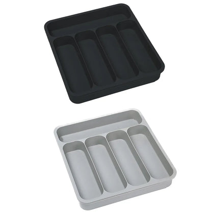 Expandable Cutlery Drawer Organizer Adjustable 6 Slot Kitchen Utensil Tray - Black V528-STORAGE-BLACK-957732