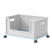 Under Desk Book Storage Box with Wheels Movable Classroom Student Organiser Rack - Blue V528-STORAGE-BLUE-744055