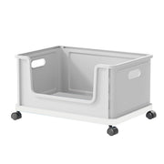 Under Desk Book Storage Box with Wheels Movable Classroom Student Organiser Rack - Blue V528-STORAGE-BLUE-744055