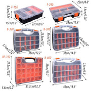 Clear Plastic Storage Box Multi Compartment Organizer for Small Parts Beads - BF-312 V528-STORAGE-BOX-BF-312-201721