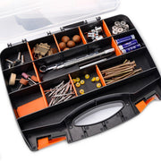 Clear Plastic Storage Box Multi Compartment Organizer for Small Parts Beads - BF-312 V528-STORAGE-BOX-BF-312-201721