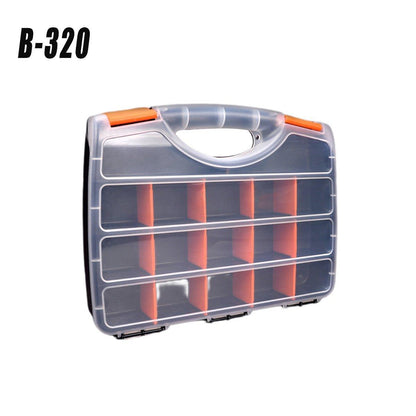 Clear Plastic Storage Box Multi Compartment Organizer for Small Parts Beads - BF-312 V528-STORAGE-BOX-BF-312-201721