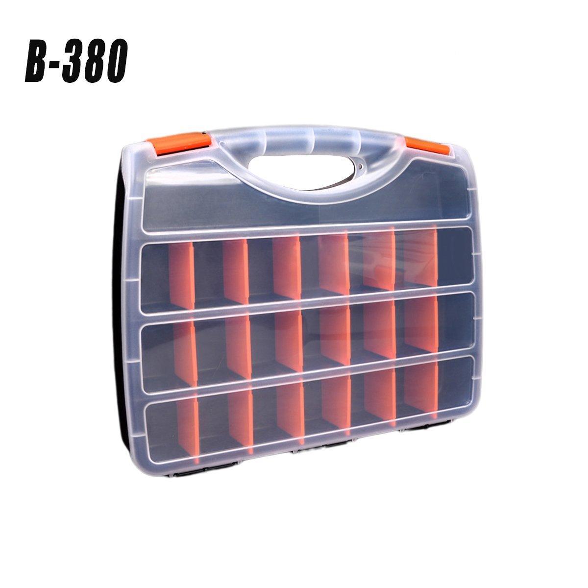 Clear Plastic Storage Box Multi Compartment Organizer for Small Parts Beads - BF-312 V528-STORAGE-BOX-BF-312-201721