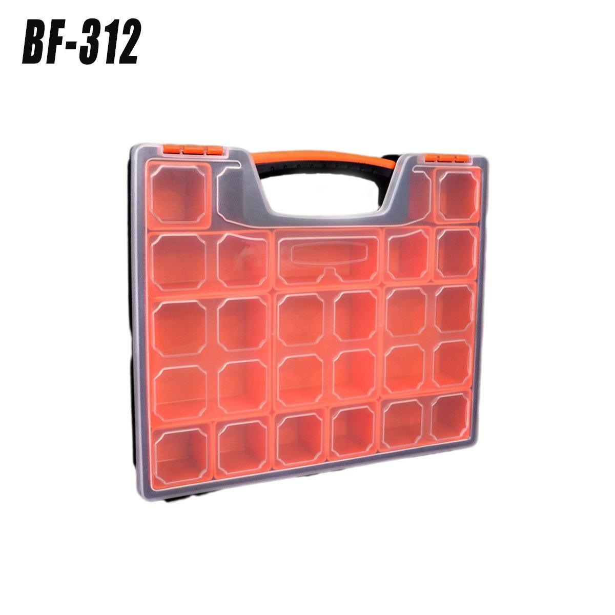 Clear Plastic Storage Box Multi Compartment Organizer for Small Parts Beads - BF-312 V528-STORAGE-BOX-BF-312-201721