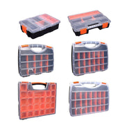 Clear Plastic Storage Box Multi Compartment Organizer for Small Parts Beads - F-156 V528-STORAGE-BOX-F-156-244186