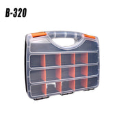 Clear Plastic Storage Box Multi Compartment Organizer for Small Parts Beads - F-156 V528-STORAGE-BOX-F-156-244186