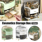 Large Capacity Cosmetic Storage Box Dustproof Organizer for Desktop Vanity Shelf - White V528-STORAGE-BOX-WHITE-690226