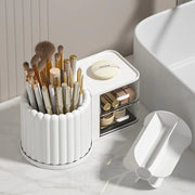Rotating Cosmetic Pen Holder Dustproof Waterproof Storage Box Sanitary Organizer - White V528-STORAGE-BOX-WHITE-809103