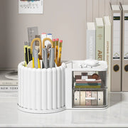 Rotating Cosmetic Pen Holder Dustproof Waterproof Storage Box Sanitary Organizer - White V528-STORAGE-BOX-WHITE-809103