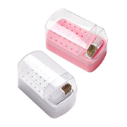 Nail Drill Bit Holder 30 Hole Dustproof Organizer Display Storage Box Nail Tool - White V528-STORAGE-BOX-WHITE-845127