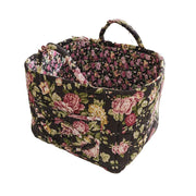 Portable Fabric Storage Basket Korean Pastoral Style Organizer for Home Sundries - Floral2 V528-STORAGE-FLORAL-1544-695298
