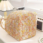 Portable Fabric Storage Basket Korean Pastoral Style Organizer for Home Sundries - Floral4 V528-STORAGE-FLORAL-1888-322262