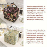 Portable Fabric Storage Basket Korean Pastoral Style Organizer for Home Sundries - Floral6 V528-STORAGE-FLORAL-2916-423815