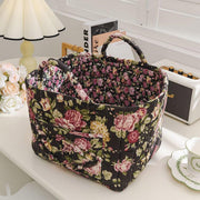 Portable Fabric Storage Basket Korean Pastoral Style Organizer for Home Sundries - Floral5 V528-STORAGE-FLORAL-4199-480237