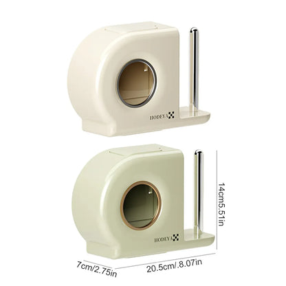 Wall Mounted Kitchen Storage Rack for Plastic Bags Rags Film Organizer Box Use - Green V528-STORAGE-GREEN-173193