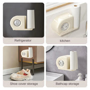 Wall Mounted Kitchen Storage Rack for Plastic Bags Rags Film Organizer Box Use - Green V528-STORAGE-GREEN-173193