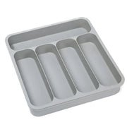 Expandable Cutlery Drawer Organizer Adjustable 6 Slot Kitchen Utensil Tray - Grey V528-STORAGE-GREY-438888
