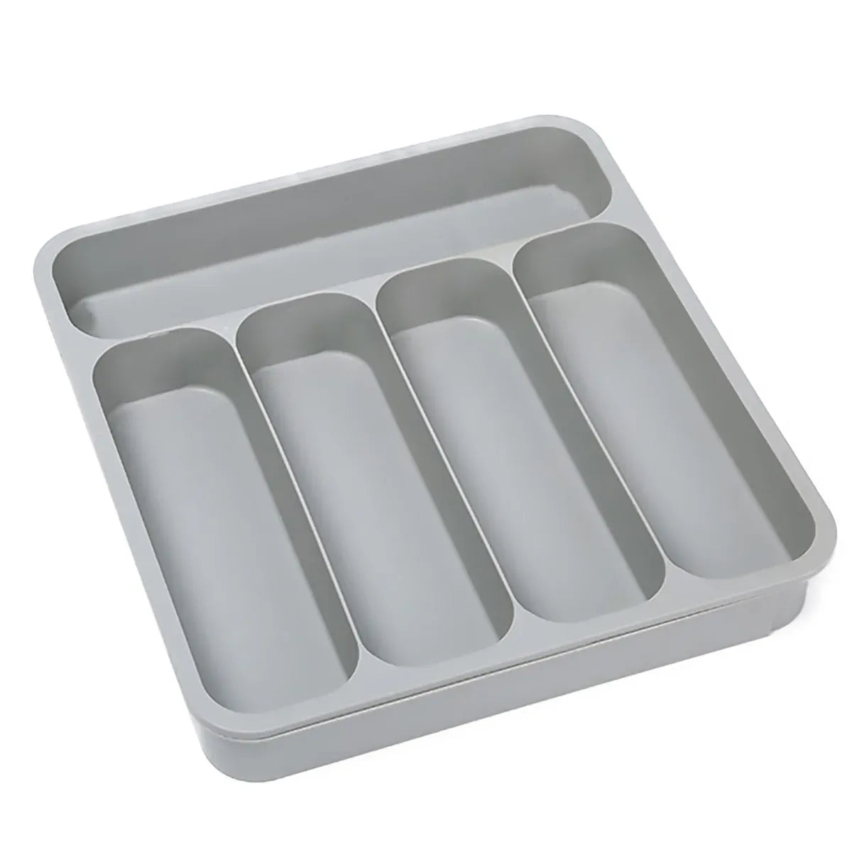 Expandable Cutlery Drawer Organizer Adjustable 6 Slot Kitchen Utensil Tray - Grey V528-STORAGE-GREY-438888