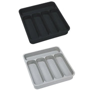 Expandable Cutlery Drawer Organizer Adjustable 6 Slot Kitchen Utensil Tray - Grey V528-STORAGE-GREY-438888