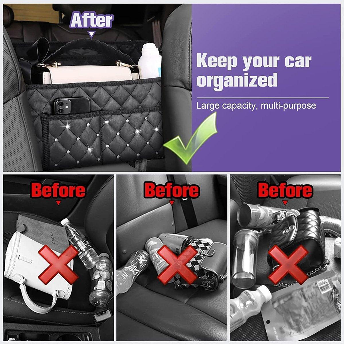 Car Hanging Storage Bag Organiser for Seat Back Front Storage Pocket Holder V528-STORAGE-NET-952504