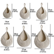 Cotton Rope Woven Storage Basket Wall Mount Fruit Vegetable Organizer Container - Max V528-STORAGE-NET-MAX-867487