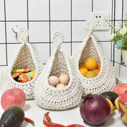 Cotton Rope Woven Storage Basket Wall Mount Fruit Vegetable Organizer Container - XL V528-STORAGE-NET-XL-169874