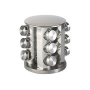 Stainless Steel Rotating Spice Rack Organizer Kitchen Seasoning Jar Holder Use V528-STORAGE-RACK-12-213304
