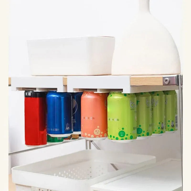 Refrigerator Hanging Drink Organizer Can Holder for Space Saving Kitchen Storage V528-STORAGE-RACK-571669