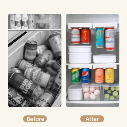 Refrigerator Hanging Drink Organizer Can Holder for Space Saving Kitchen Storage V528-STORAGE-RACK-571669