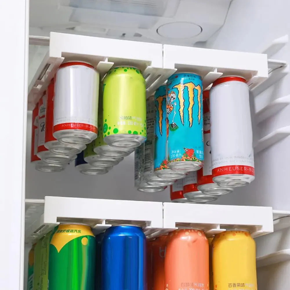 Refrigerator Hanging Drink Organizer Can Holder for Space Saving Kitchen Storage V528-STORAGE-RACK-571669