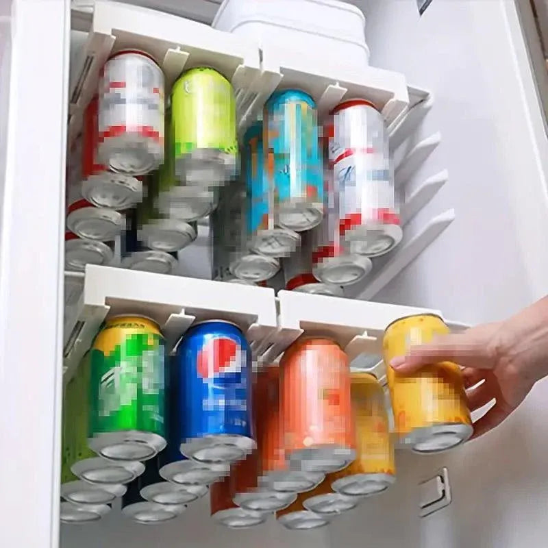 Refrigerator Hanging Drink Organizer Can Holder for Space Saving Kitchen Storage V528-STORAGE-RACK-571669