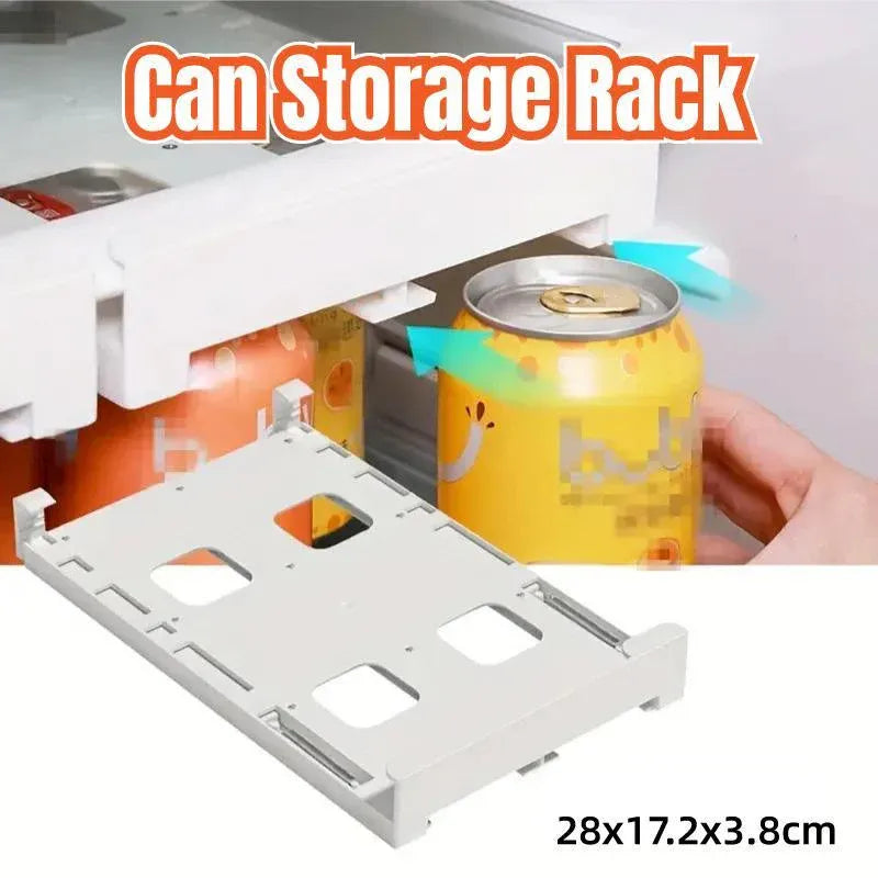 Refrigerator Hanging Drink Organizer Can Holder for Space Saving Kitchen Storage V528-STORAGE-RACK-571669