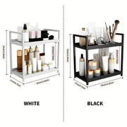 Multi-layer Cosmetic Storage Rack Desktop Organizer for Bathroom Dormitory Use - Black V528-STORAGE-RACK-BLACK-313876