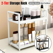Multi-layer Cosmetic Storage Rack Desktop Organizer for Bathroom Dormitory Use - White V528-STORAGE-RACK-WHITE-489022