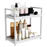 Multi-layer Cosmetic Storage Rack Desktop Organizer for Bathroom Dormitory Use - White V528-STORAGE-RACK-WHITE-489022