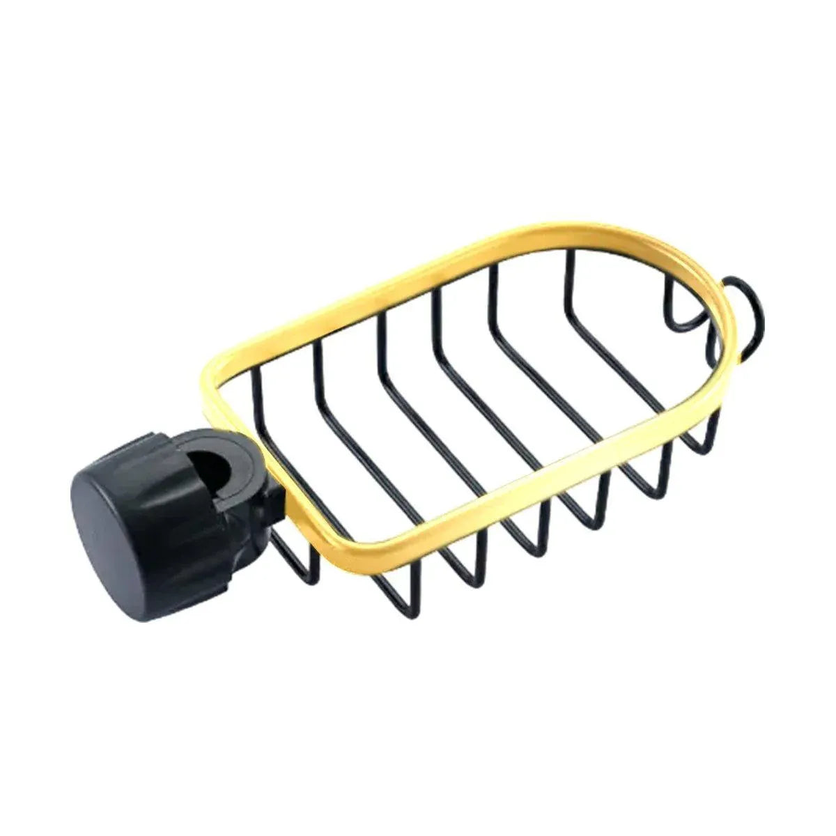Adjustable Faucet Sink Shelf Drainage Rack Kitchen Storage Organizer for Home V528-STORAGE-SHELF-BLACK-GOLD-892956