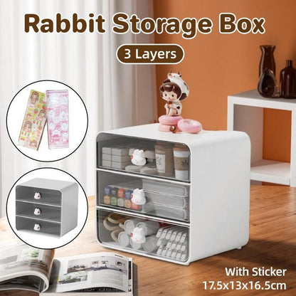 3 Tier Desktop Organizer Drawer Shelf for Office and Home Storage Supplies V528-STORAGE-WHITE-528061